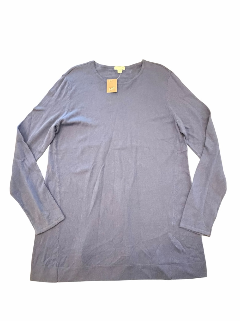 J. Jill NEW Blue Gorgeous Light Textured Pullover‎ Sweater Medium Loose Fit
